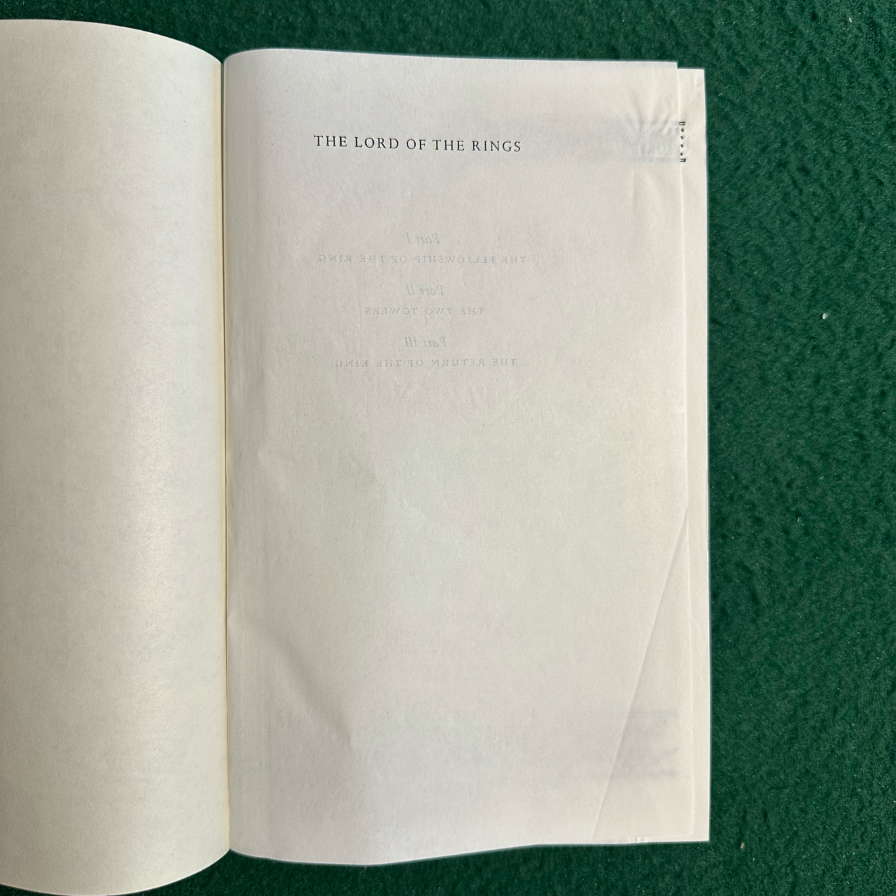 Vintage Fantasy Hardback: JRR Tolkien - The Lord of the Rings De Luxe Edition SIXTH PRINTING
