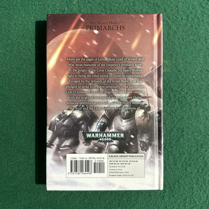 Sci-Fi Hardback: Chris Wraight - Warhammer, The Horus Heresy Primarchs: Leman Russ, The Great Wolf FIRST PRINTING