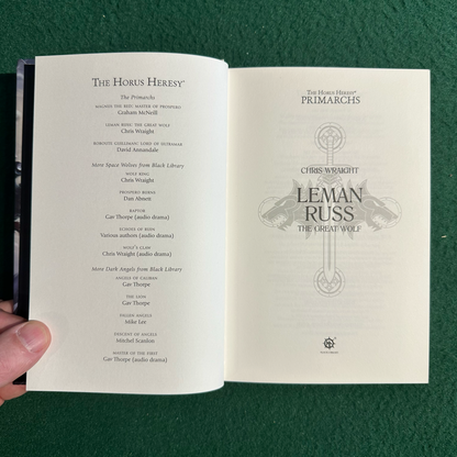 Sci-Fi Hardback: Chris Wraight - Warhammer, The Horus Heresy Primarchs: Leman Russ, The Great Wolf FIRST PRINTING