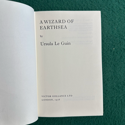 Vintage Fantasy Hardback: Ursula K Le Guin - A Wizard of Earthsea FOURTH UK PRINTING