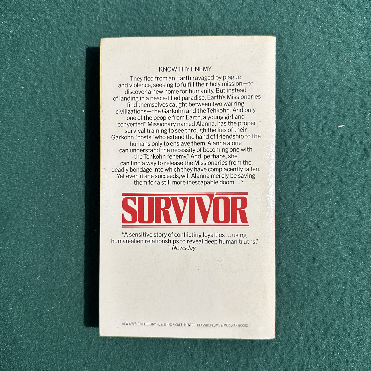 Vintage Sci-Fi Paperback: Octavia Butler - Survivor FIRST PRINTING
