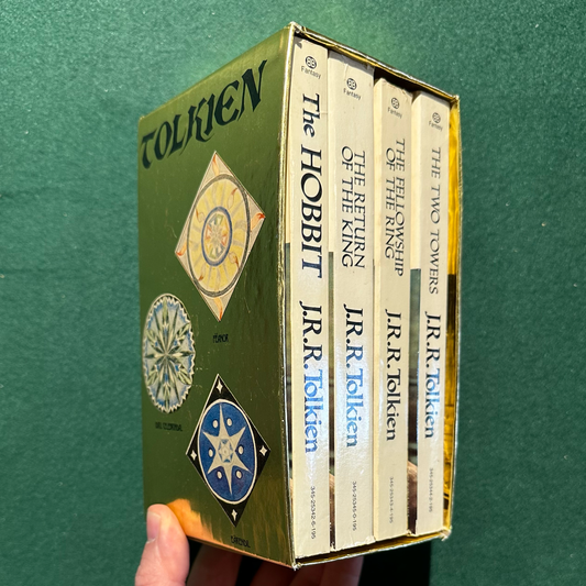 Vintage Fantasy Paperbacks: JRR Tolkien - The Lord of the Rings and The Hobbit Four Book Set