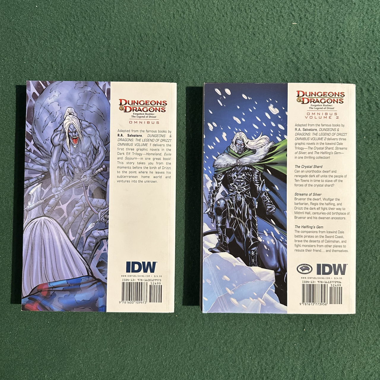 Graphic Novel Paperbacks: Dungeons & Dragons, Forgotten Realms: The Legend of Drizzt Omnibus 1 & 2