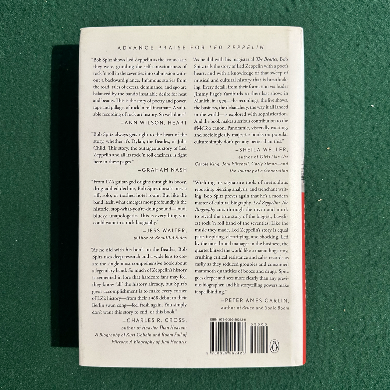 Non-Fiction Hardback: Bob Spitz - Led Zeppelin: The Biography FIRST EDITION