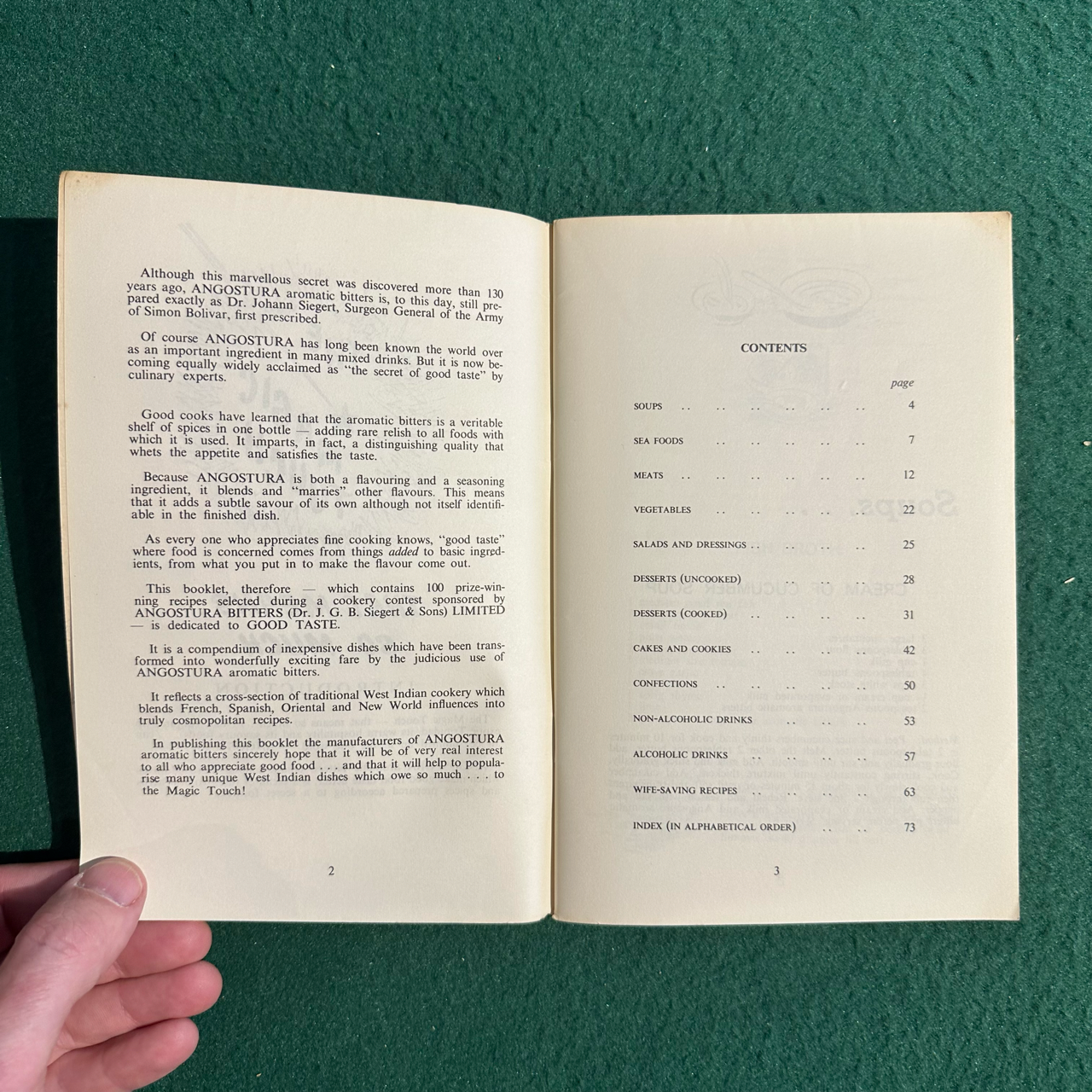Vintage Non-Fiction Paperback: 100 Prize Winning West Indian Recipes by Angostura Bitters