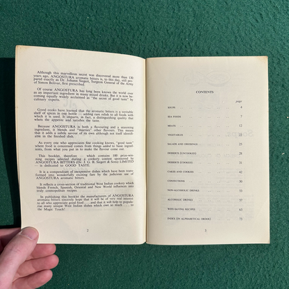 Vintage Non-Fiction Paperback: 100 Prize Winning West Indian Recipes by Angostura Bitters