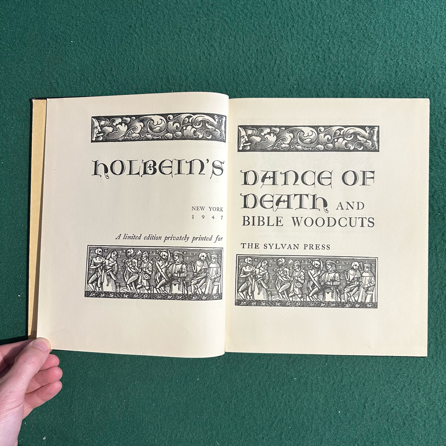 Vintage Art Hardback: Holbein's Dance of Death UNNUMBERED LIMITED EDITION