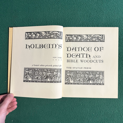 Vintage Art Hardback: Holbein's Dance of Death UNNUMBERED LIMITED EDITION