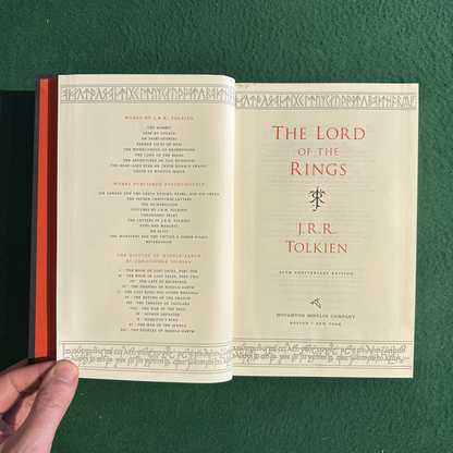Vintage Fantasy Hardback: JRR Tolkien - The Lord of the Rings 50th Anniversary Edition FIRST PRINTING