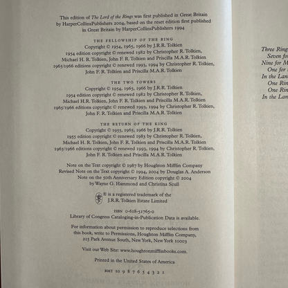 Vintage Fantasy Hardback: JRR Tolkien - The Lord of the Rings 50th Anniversary Edition FIRST PRINTING