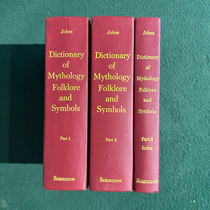 Vintage Non-Fiction Hardbacks: Gertrude Jobes - Dictionary of Mythology Folklore and Symbols in 3 Volumes