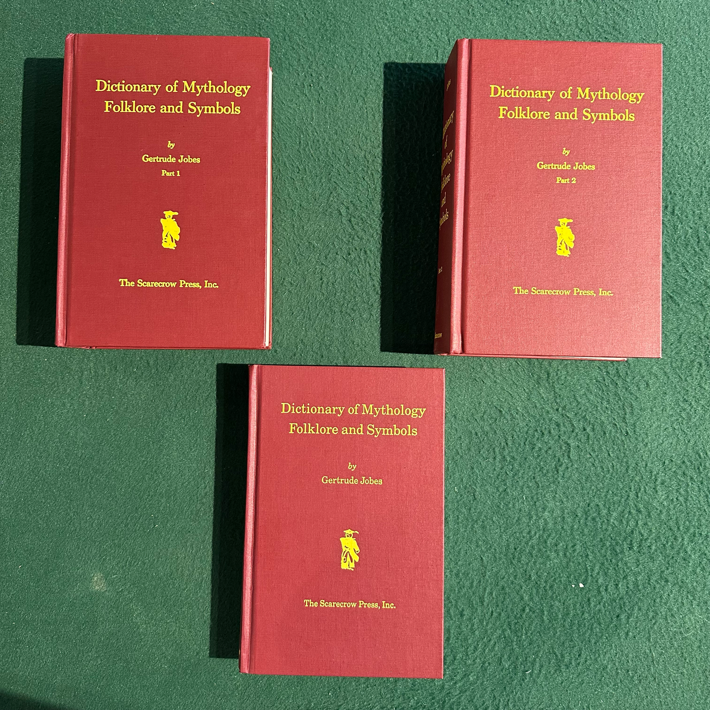 Vintage Non-Fiction Hardbacks: Gertrude Jobes - Dictionary of Mythology Folklore and Symbols in 3 Volumes