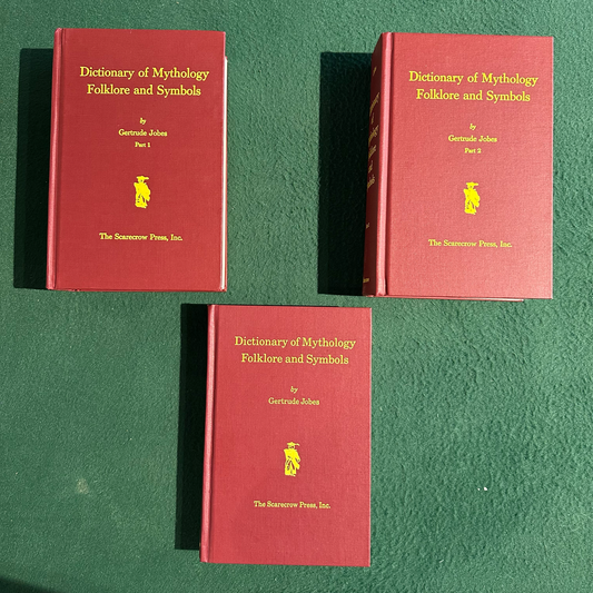 Vintage Non-Fiction Hardbacks: Gertrude Jobes - Dictionary of Mythology Folklore and Symbols in 3 Volumes