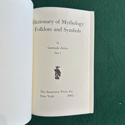 Vintage Non-Fiction Hardbacks: Gertrude Jobes - Dictionary of Mythology Folklore and Symbols in 3 Volumes