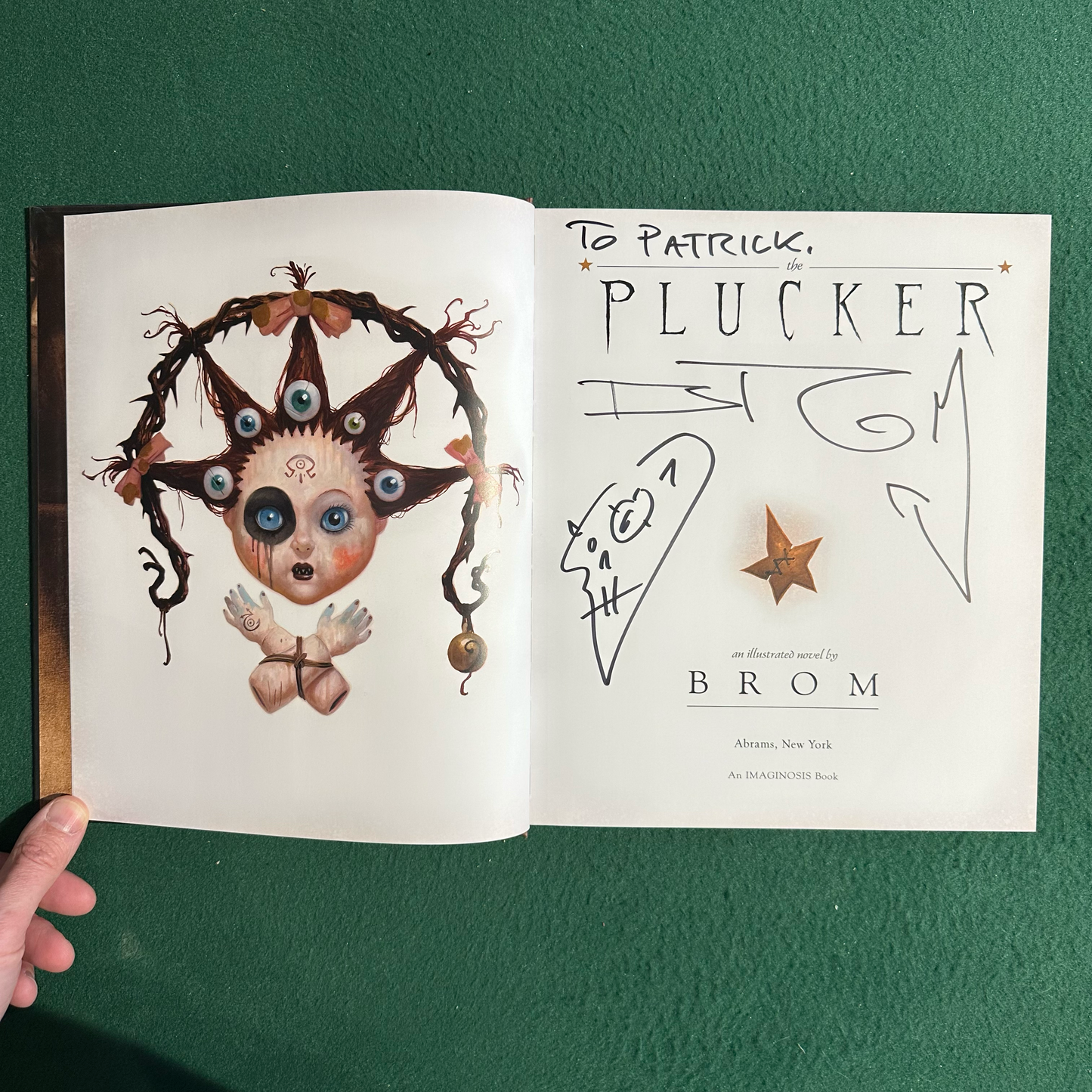 Art Hardback: Gerald Brom - The Plucker SIGNED