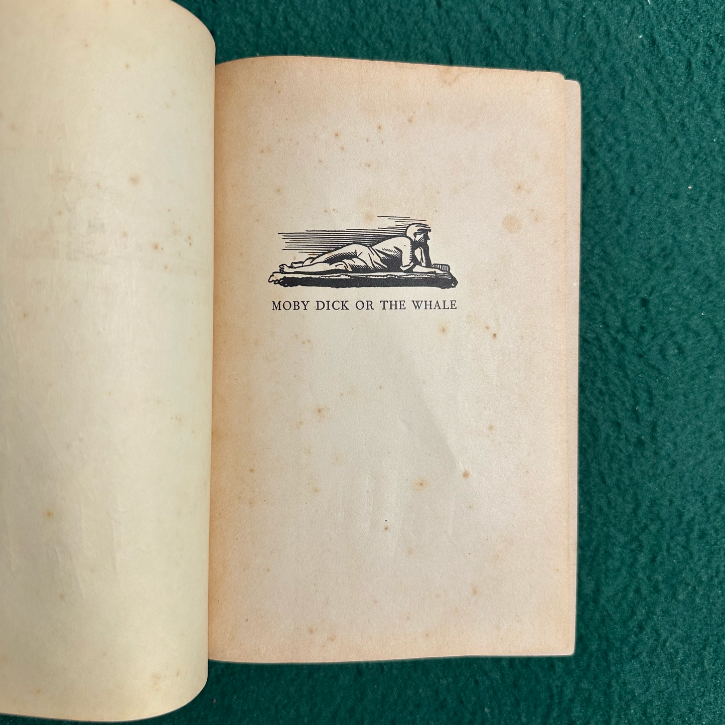 Antique Fiction Hardback: Herman Melville - Moby Dick or The Whale 1937