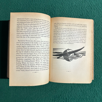 Antique Fiction Hardback: Herman Melville - Moby Dick or The Whale 1937