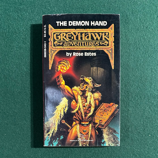Vintage Fantasy Paperback: Rose Estes - Greyhawk Adventures: The Demon Hand FIRST PRINT