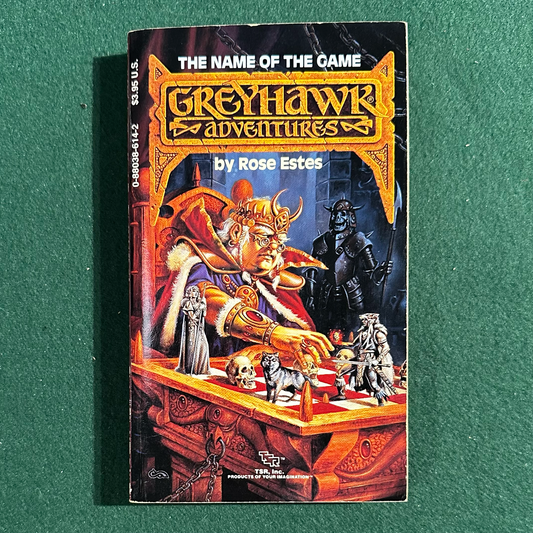 Vintage Fantasy Paperback: Rose Estes - Greyhawk Adventures: The Name of the Game FIRST PRINT