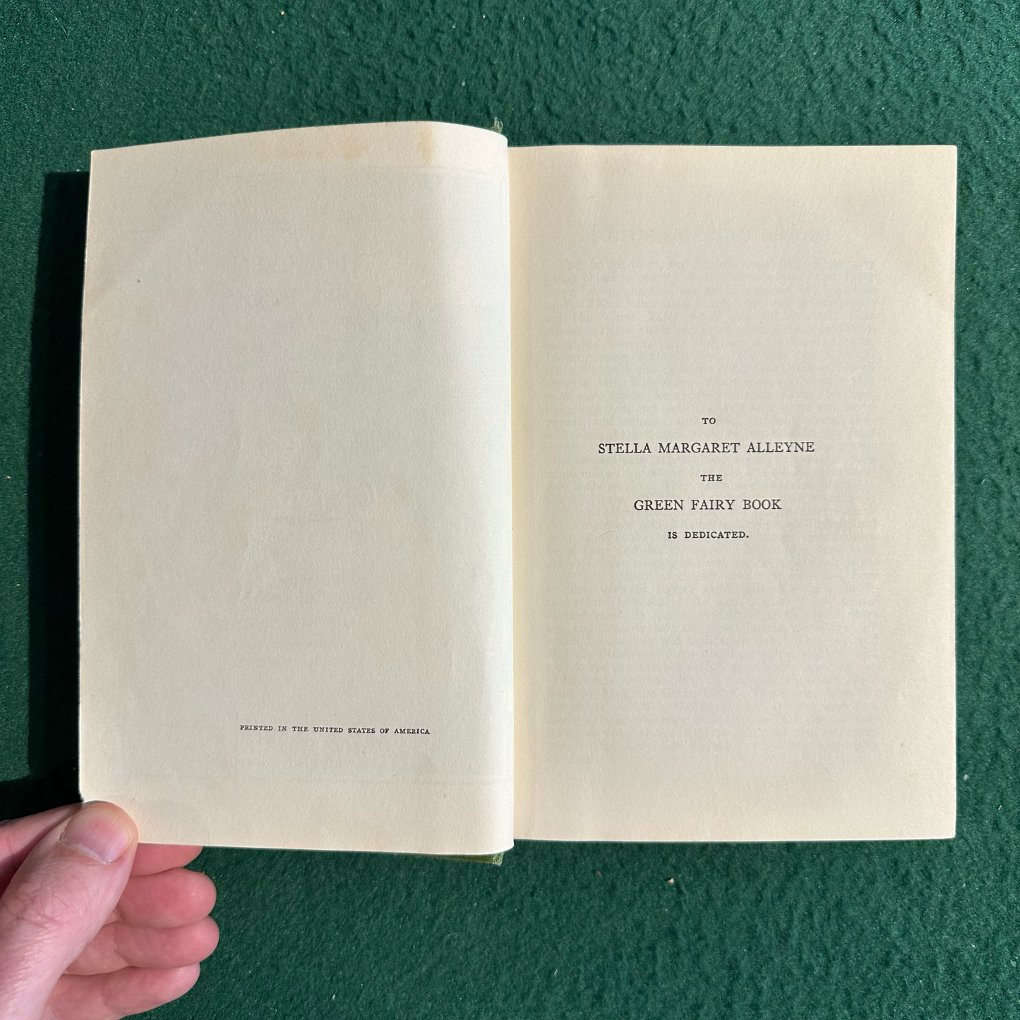 Antique Fiction Hardback: Andrew Lang - The Green Fairy Book
