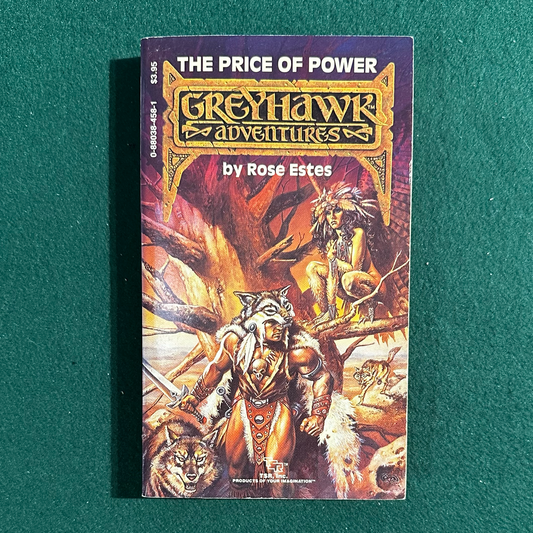 Vintage Fantasy Paperback: Rose Estes - Greyhawk Adventures: The Price of Power FIRST PRINT