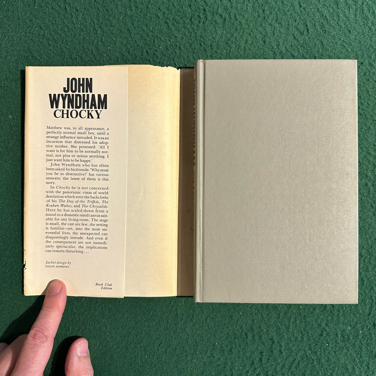 Vintage Sci-Fi Hardback: John Wydham - Chocky BCE