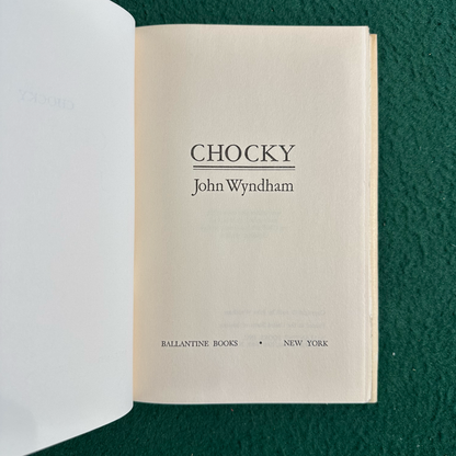 Vintage Sci-Fi Hardback: John Wydham - Chocky BCE