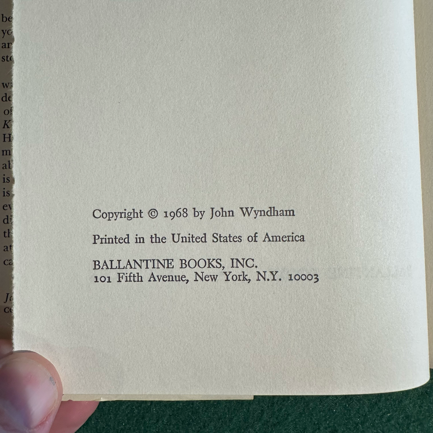 Vintage Sci-Fi Hardback: John Wydham - Chocky BCE