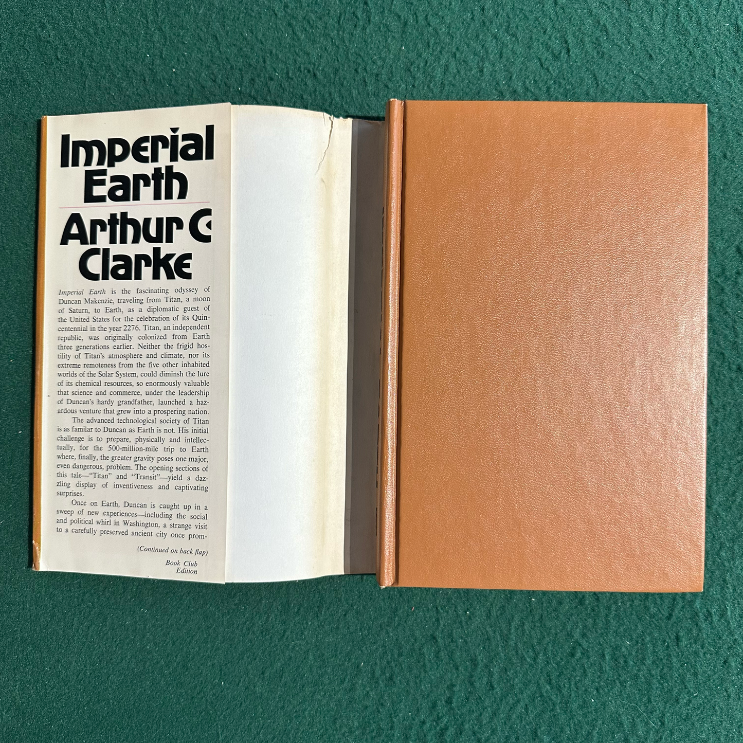Vintage Sci-Fi Hardback: Arthur C Clarke - Imperial Earth BCE