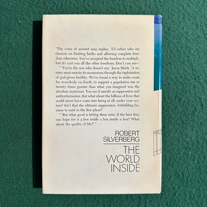 Vintage Sci-Fi Hardback: Robert Silverberg - The World Inside BCE