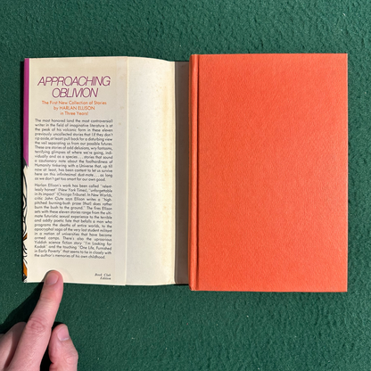 Vintage Sci-Fi Hardback: Harlan Ellison - Approaching Oblivion BCE