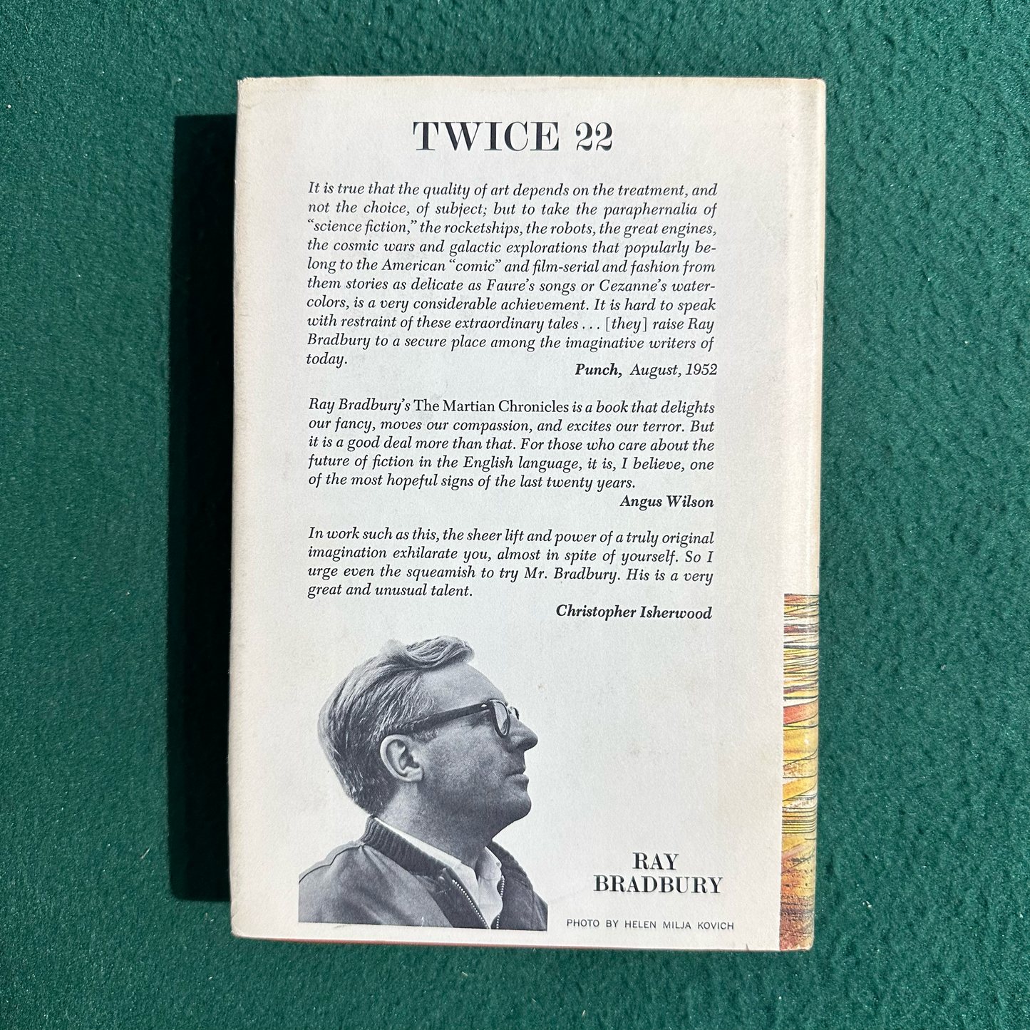Vintage Sci-Fi Hardback: Ray Bradbury - Twice 22 BCE