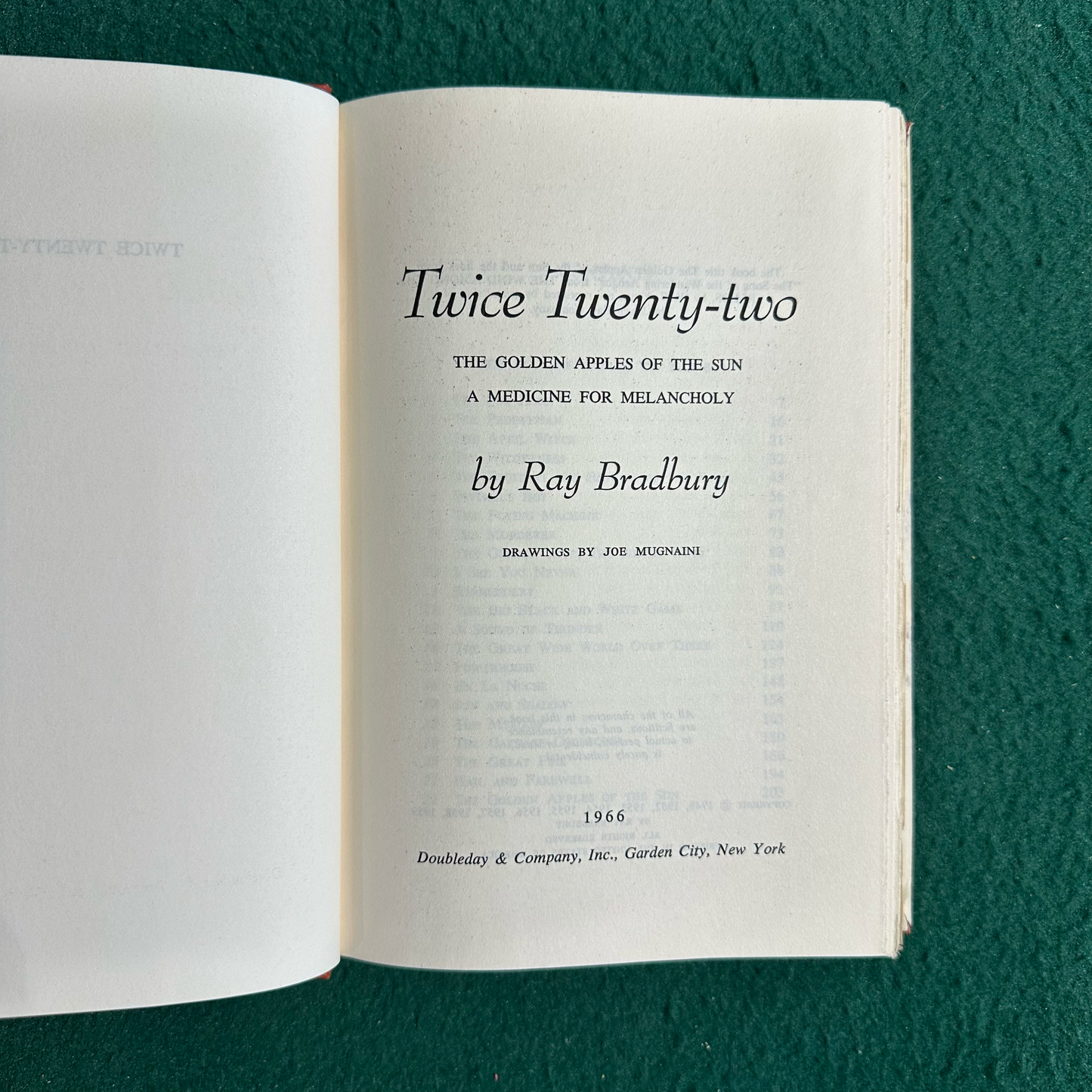 Vintage Sci-Fi Hardback: Ray Bradbury - Twice 22 BCE
