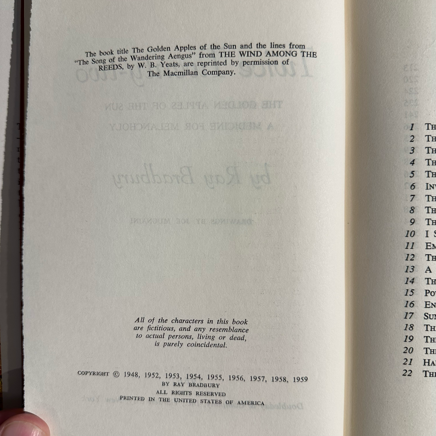 Vintage Sci-Fi Hardback: Ray Bradbury - Twice 22 BCE