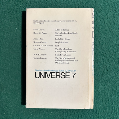 Vintage Sci-Fi Hardback: Universe 7, Edited by Terry Carr BCE