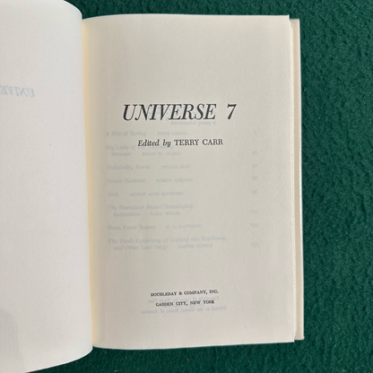 Vintage Sci-Fi Hardback: Universe 7, Edited by Terry Carr BCE
