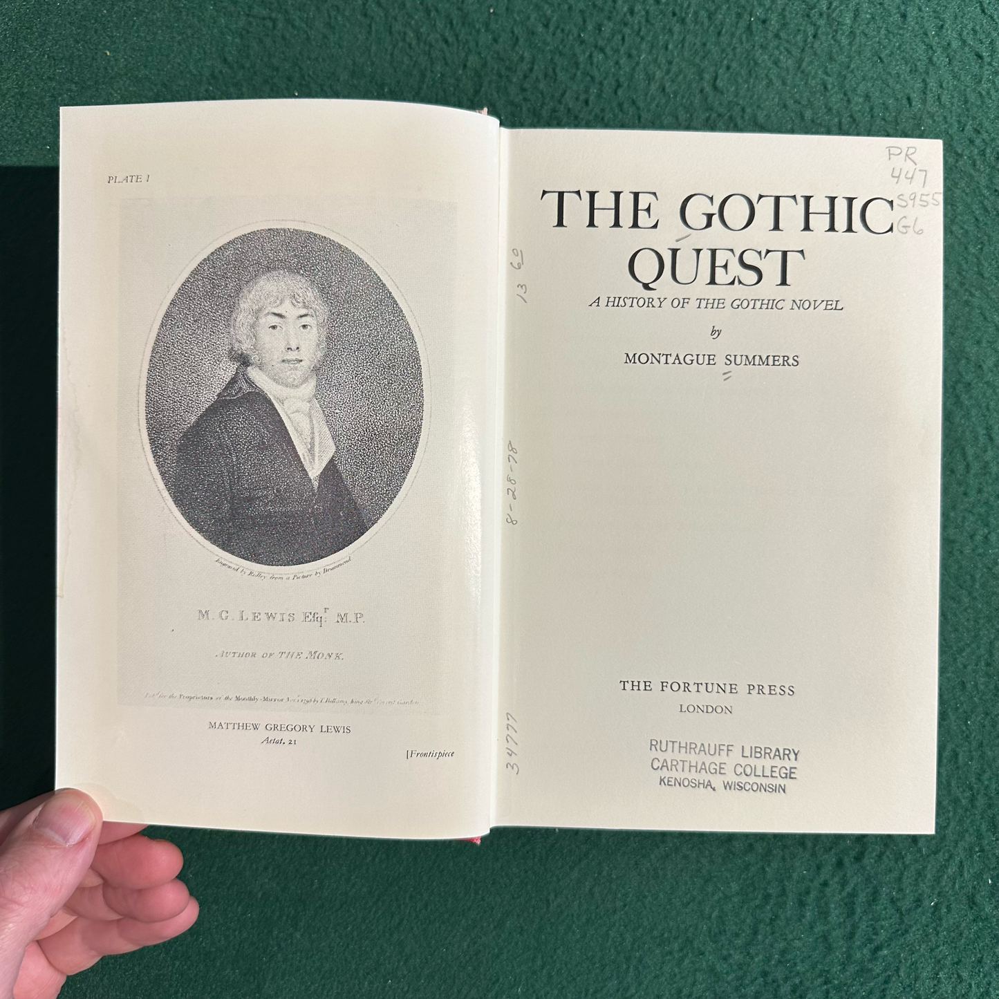 Vintage Non-Fiction Hardback: Montague Summers - The Gothic Quest