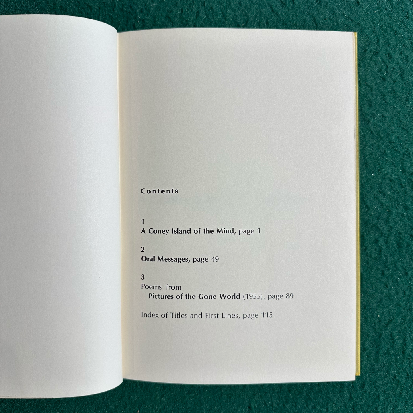 Vintage Poetry Hardback: Lawrence Ferlinghetti - A Coney Island of the Mind FIRST CLOTH-BOUND EDITION