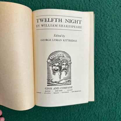 Vintage Fiction Hardback: William Shakespeare - Twelfth Night 1941