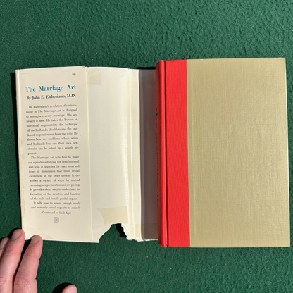 Vintage Non-Fiction Hardback: John E Eichenlaub MD - The Marriage Art FIRST EDITION