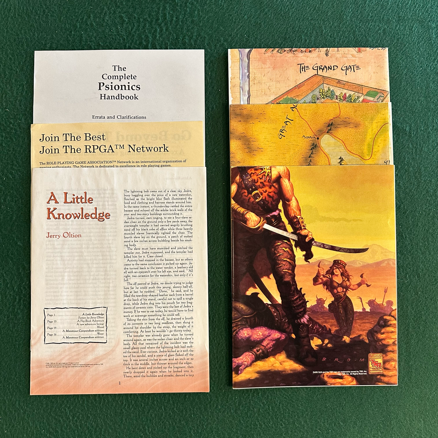 Vintage Dungeons & Dragons 2e: Dark Sun Box Set COMPLETE