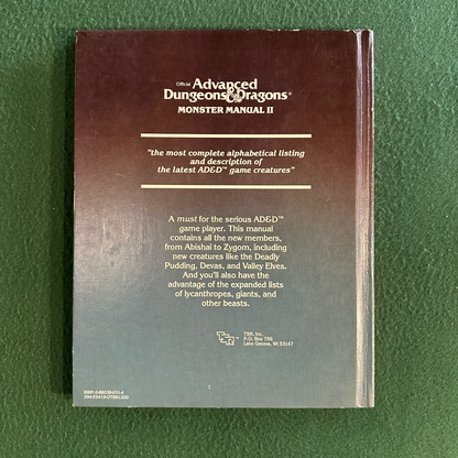 Vintage Advanced Dungeons & Dragons 1e: Monster Manual II