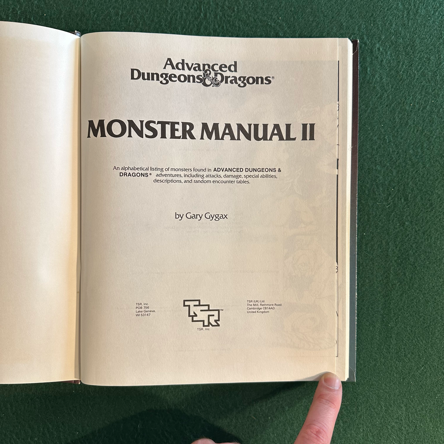 Vintage Advanced Dungeons & Dragons 1e: Monster Manual II