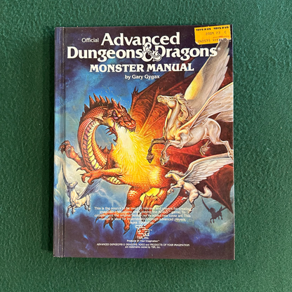 Vintage Advanced Dungeons & Dragons 1e: Monster Manual