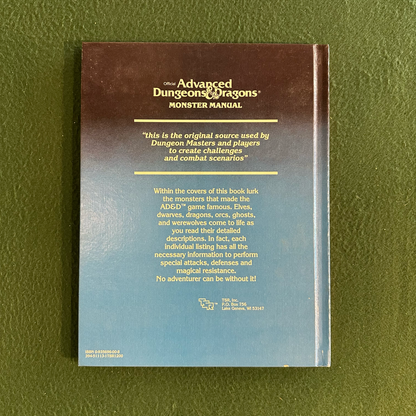 Vintage Advanced Dungeons & Dragons 1e: Monster Manual
