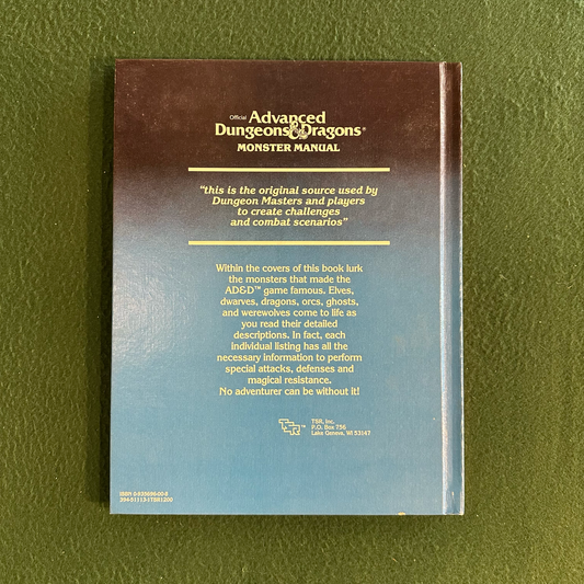 Vintage Advanced Dungeons & Dragons 1e: Monster Manual