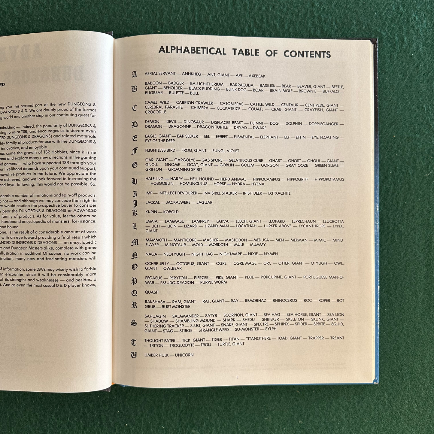 Vintage Advanced Dungeons & Dragons 1e: Monster Manual