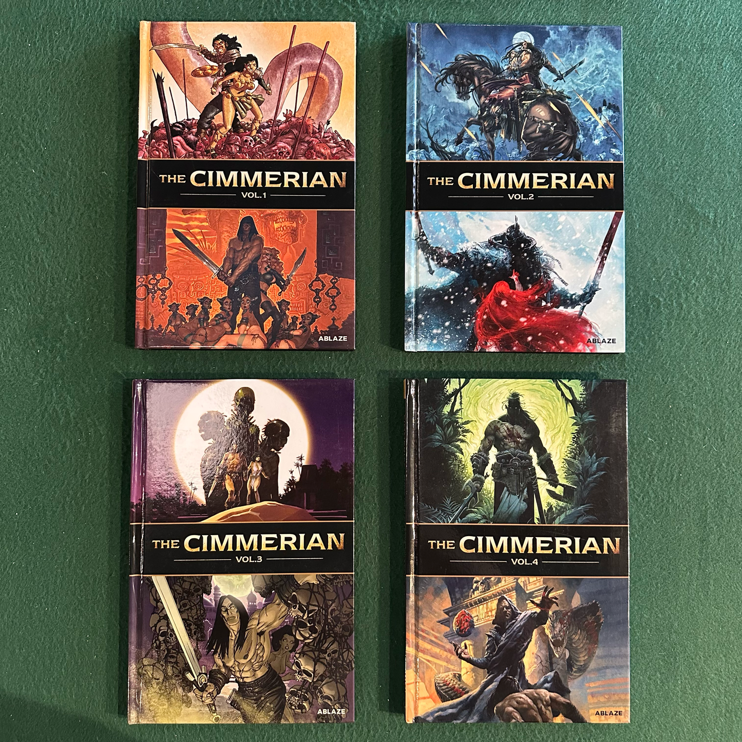 Fantasy Graphic Novel Hardcovers: The Cimmerian Vol 1-4, Adapted from the Works of Robert E Howard