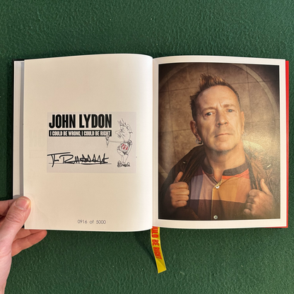 Biography Hardcover: John Lydon - I Could Be Wrong, I Could Be Right LIMITED SIGNED EDITION