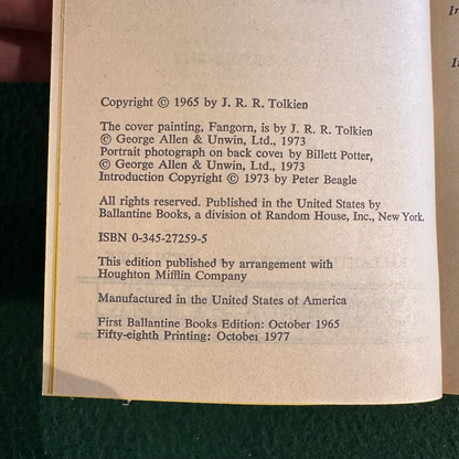 Vintage Fantasy Paperbacks: JRR Tolkien - The Hobbit and The Lord of the Rings Box Set